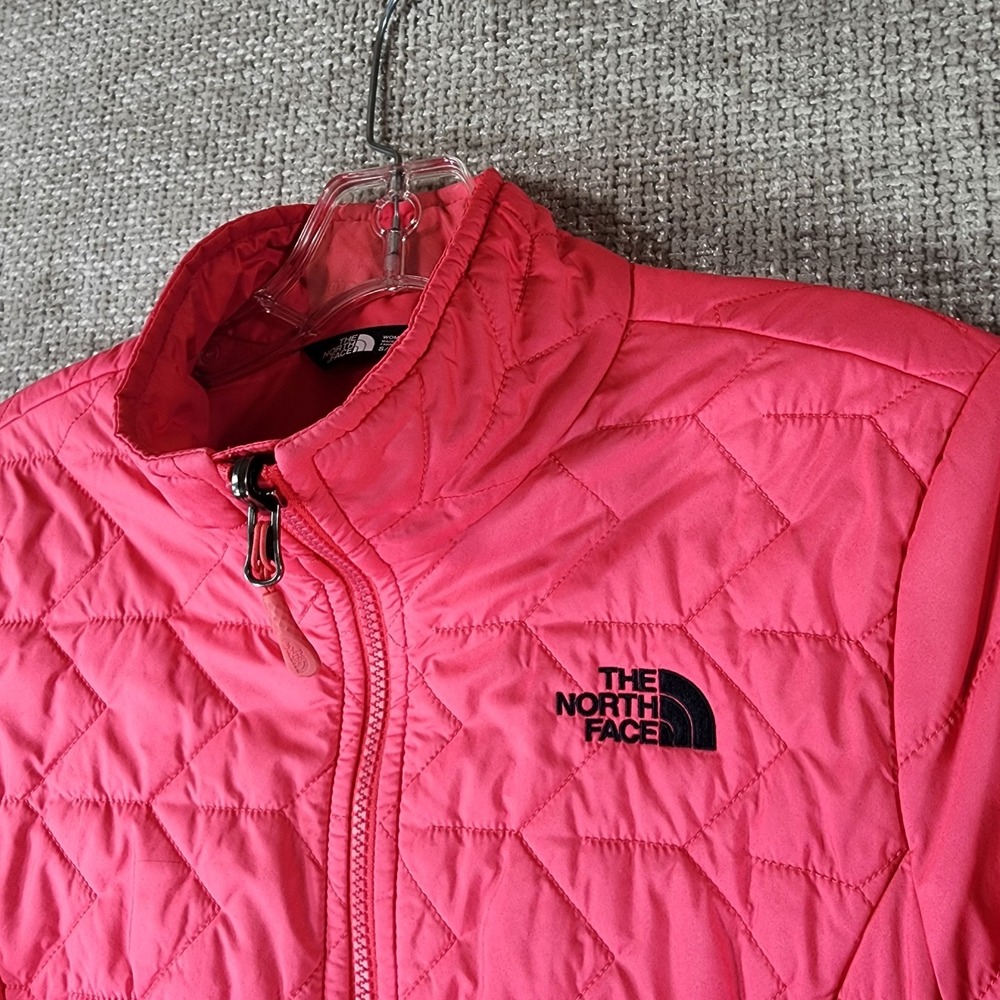 The North Face Jacket Womens S Pink Quilted Full Zip Lightweight Insulated Liner - Picture 2 of 14